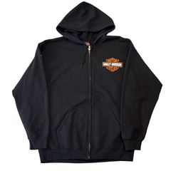 ハーレーダビッドソン】ジップパーカー XL 黒 人気デザイン p - メルカリ
