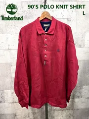 90'S ティンバーランド コットン 襟付きポロニット L Timberlandのサムネイル