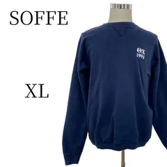 SOFFE スウェット XL 90s USA製 裏起毛 厚手 カレッジロゴ プリント ΘX 1991 メンズ 大きいサイズ 古着 希少のサムネイル