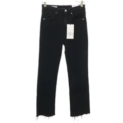 未使用 ZARA ザラ クロップド フレアパンツ 34 ブラック レディース 古着