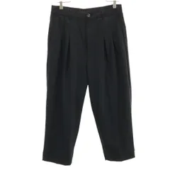 BASISBROEK バージスブルック ベルギー製 イージーパンツ 2 ブラック メンズ 古着