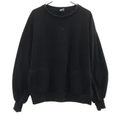 PUMA プーマ 長袖 スウェット トレーナー S ブラック レディース 古着