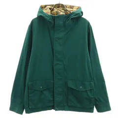 grn ジーアールエヌ リバーシブル マウンテンパーカー M グリーン ジャケット 迷彩 カモフラ レディース 古着のサムネイル