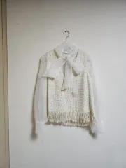 ZARA ツイード 最高のオールインワン ブラウス XS