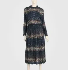 Thursday Island(サースデーアイランド) プリーツ マキシ ワンピース サイズ S