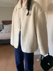 メルラウンジ シープスキン KARA ムートン ジャケット ボア Shearling アウター アイボリー