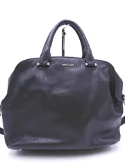TRUSSARDI トラサルディ レザー ショルダー 付き 2WAY ハンド バッグ 黒 ■■ レディースのサムネイル