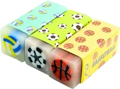 Miaomyao 消しゴム 小学生 よく消える 文房具 サッカー バスケ バレー スポーツ ボール 詰め合わせ 12個セット (小さい)