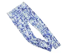 TIGORA ティゴラ 総柄 レギンス パンツ sizeS/青ｘ白 ■■ レディース
