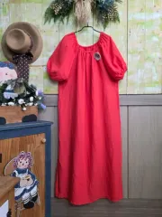 オフショルダー レッドカールワンフィット