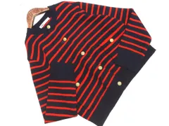 ZARA ザラ ボーダー ニット カーディガン sizeS/赤ｘ紺 ■◇ レディース
