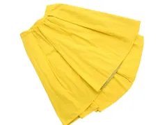 NATURAL BEAUTY BASIC ナチュラルビューティーベーシック フレア スカート sizeM/黄 ■◇ レディース