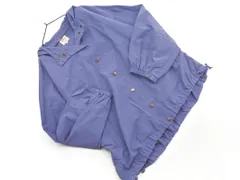 SM2 サマンサモスモス フーディ サイドボタン ギャザー ジャケット sizeF/青 ■◇ レディース