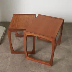 G-PLAN Quadrille ネストテーブル 2連 ヴィンテージ チーク ジープラン サイドテーブル ローテーブル ナイトテーブル イギリス 96507