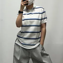 ポロラルフローレン ボーダー柄 ストライプ カラ― 半袖T M 062505