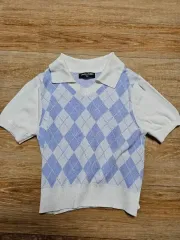 女児 半袖ニット 半ズボン ニットベスト (プリティバッグドリーム)