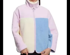 アディダス シェルパ フリース ボア ジャケット ブルースカイ ピンク フリース