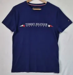 M ） Tommy Hilfiger(トミーヒルフィガー) 青 半袖Tシャツ