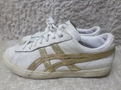 235 オニツカタイガー ファブレ ホワイトゴールド スニーカー 中古 シューズ