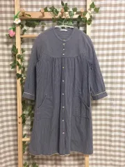 ヴィンテージ 森ガール ストライプ ブラウス