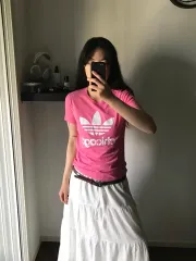 adidas(アディダス) センター トレフォイル ピンク 半袖T