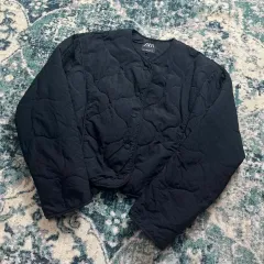 Zara ZARA(ザラ) キルティング ショート クロップド 軽量 ジャケット ( S )