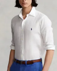 ポロラルフローレン クラシック フィット リネンシャツ 白 XL 新品