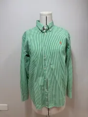 ポロ シャツ polo ralph lauren 緑 ストライプ