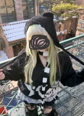 光洋ストア 十字架 テディベア イヤーマフラー 帽子