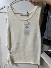 ZARA(ザラ) ニット ノースリーブ アイボリー 新品