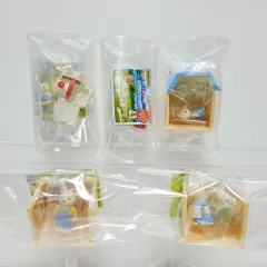 シルバニアファミリー カプセルコレクション 「スカイブルーの屋根の家」（未開封）5種フルセット