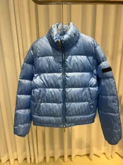 ディオール オブリーク ジャカード ダウン ブルー