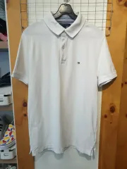 Tommy Hilfiger(トミーヒルフィガー) 白 ポロTシャツ M