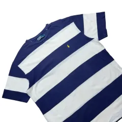 ポロ ネイビー 白 ボーダー柄 Tシャツ