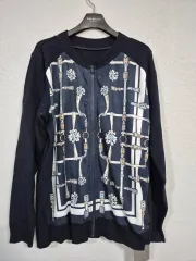 シルクカラースキーム レーヨン ジップアップニット 77