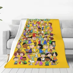 【在庫処分】スヌーピー オラフ 【シングル・セミダブル対応】ブランケット 毛布 フランネル 軽量 大判 冷房対策 ふんわり 洗える おしゃれ かわいい アニメ キャラクター (イエロー)