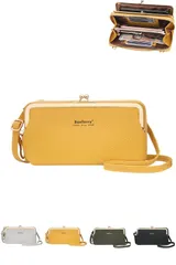 【特価商品】[LeafIn] レディース 財布 斜めがけ 携帯ポーチ 軽量 スマホショルダー ショルダーバッグ お財布ポシェット お財布ショルダー ポーチ 斜め掛け 長財布 カードケース スマホポーチ