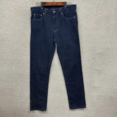 ユニクロ セルビッジ デニム ズボン 30インチ A07956