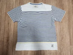 Michikko ロンドンアイボリーストライプショートスリーブ T シャツ 105 サイズ