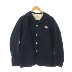 ダントン DANTON ジャケット 上着 38 ネイビー 無地 ショールカラー 長袖 /JP