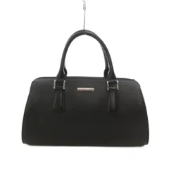 バーバリー BURBERRY ミニボストンバッグ レザー 内側ノバチェック ブラック /UO ■GY35