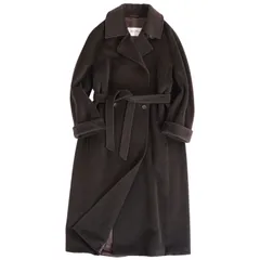 美品 マックスマーラ Max Mara 白タグ ロングコート ダブルブレスト ウ