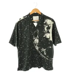 ヨシオクボ yoshio kubo MOON S/S SHIRT ムーンプリントビッグシルエットシャツ 半袖 2 ダークグレー /HK ■OS ■SHのサムネイル
