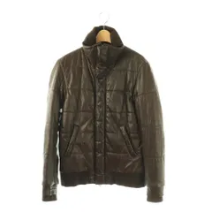 バルマン BALMAIN レザージャケット カウレザー 子牛革 アウター ジップアップ 48 茶 ブラウン /TKのサムネイル