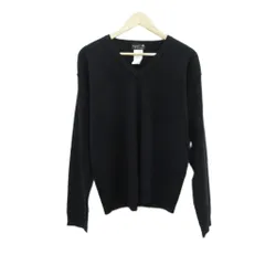 アニエスベーオム Agnes b. homme ニット カットソー  Vネック 長袖 無地 ウール 2 黒 ブラック /HO32 ■ECA001のサムネイル