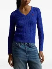 POLO RALPH LAUREN ポロラルフローレン ケーブル ニット Vネック セーター Sサイズ