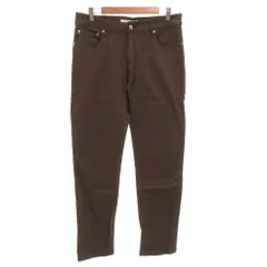 メンズメルローズ MEN'S MELROSE ストレッチツイルスリムテーパードパンツ ジップフライ 4 茶 ブラウン A0483FP204 /GVのサムネイル