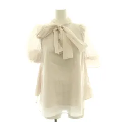 スナイデル SNIDEL Sustainaオーガンシースルーブラウス 五分袖 OS オフホワイト /SS ■OS ■SH