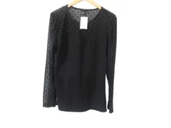 w02250702003　H&M　Lサイズ　Black　　トップス　長袖シャツ　春夏
