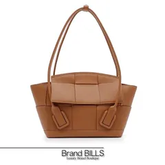 未使用品 BOTTEGA VENETA ボッテガ ヴェネタ スモール ザ・アルコ トートバッグ マキシイントレチャート 575943 レザー ブラウン ゴールド金具 レディース